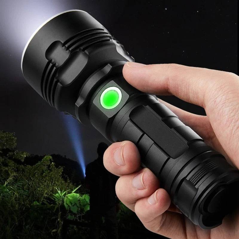 Strong Flashlight Focusing Led Flash Light Rechargeable Super Bright LED Outdoor Xenon Lamp - Growtochoice LLC