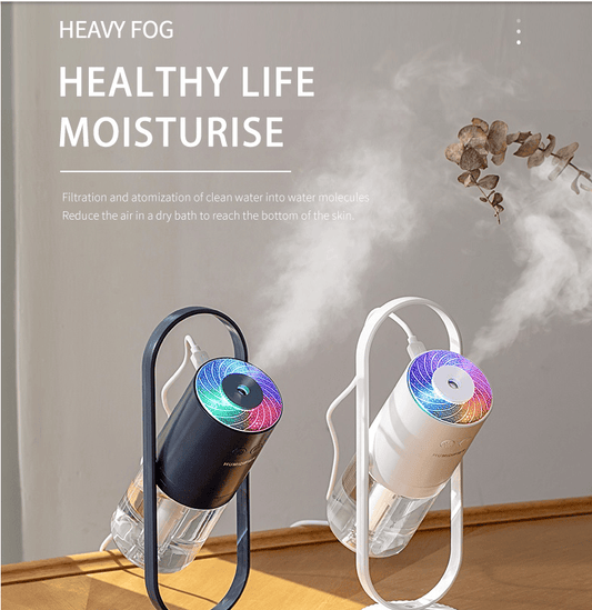 Magic Shadow USB Air Humidifier For Home With Projection Night Lights Ultrasonic Car Mist Maker Mini Office Air Purifier - Growtochoice LLC