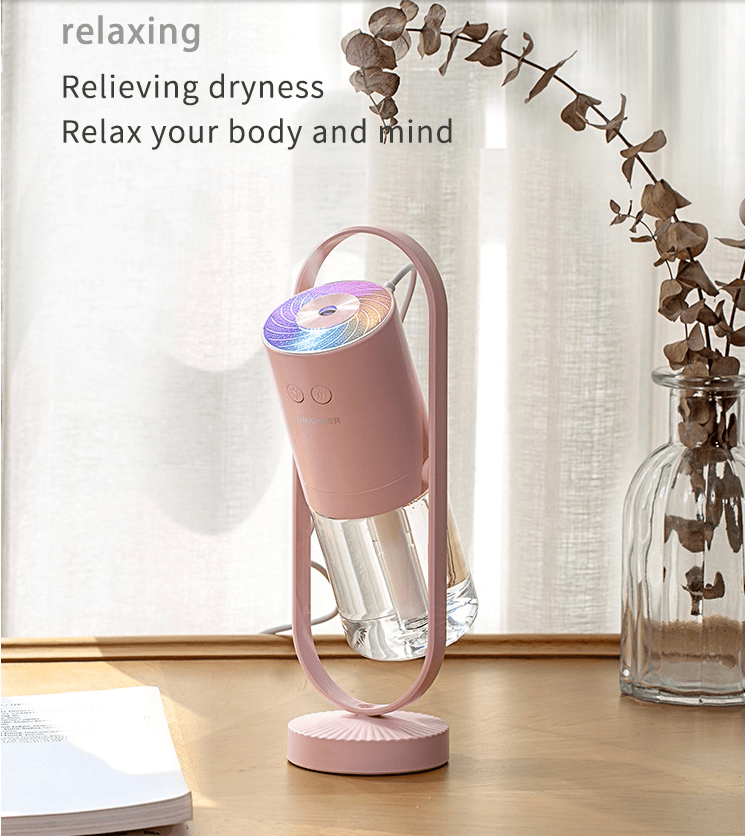 Magic Shadow USB Air Humidifier For Home With Projection Night Lights Ultrasonic Car Mist Maker Mini Office Air Purifier - Growtochoice LLC