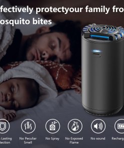 Spmou Rechargeable Mosquito Repeller, 25’ Mosquito Protection Zone, Portable Rechargeable, Includes 72 Hr Mosquito Repellent Refill, No Spray, No Candle or Flame Mosquito Repeller / DEET Alternative