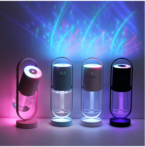 Magic Shadow USB Air Humidifier For Home With Projection Night Lights Ultrasonic Car Mist Maker Mini Office Air Purifier - Growtochoice LLC