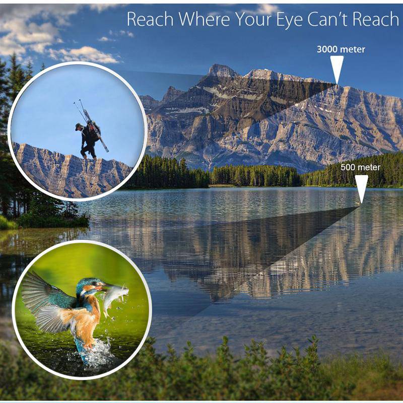 Telescope 60X60 Powerful Binoculars Hd 10000M High Magnification For Outdoor Hunting Optical Scopes Lll Night Vision Fixed Zoom - Growtochoice LLC