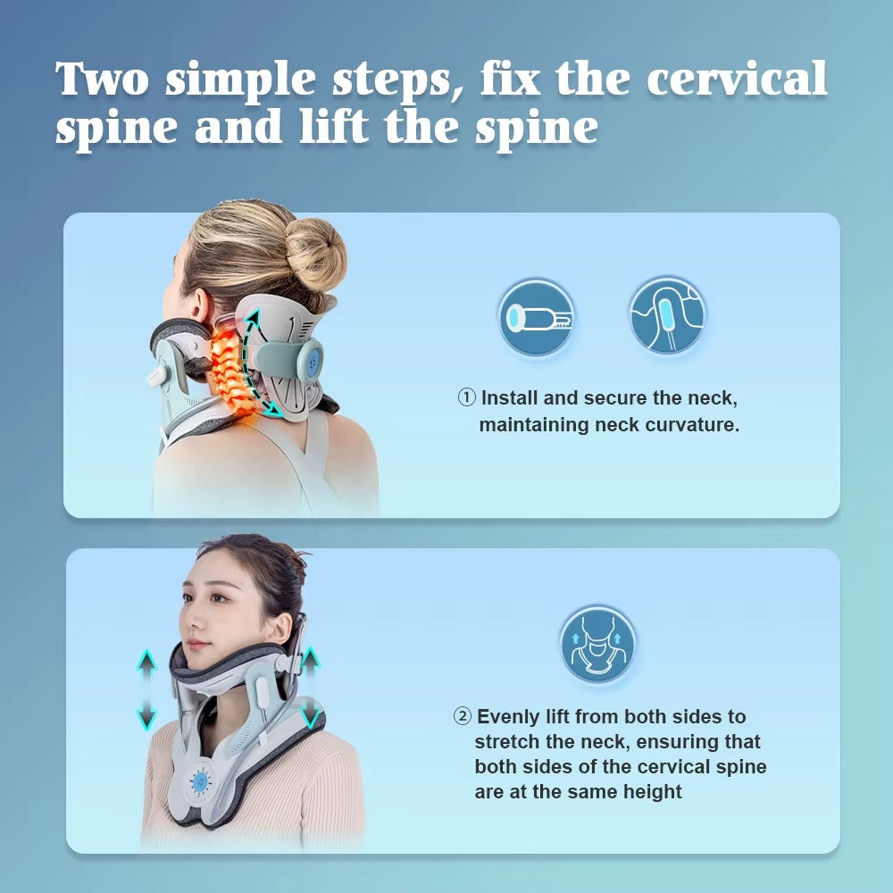 Chiropractic Posture Corrector Neck Cervical Traction Shoulder Relaxer For Tension Release - Growtochoice LLC
