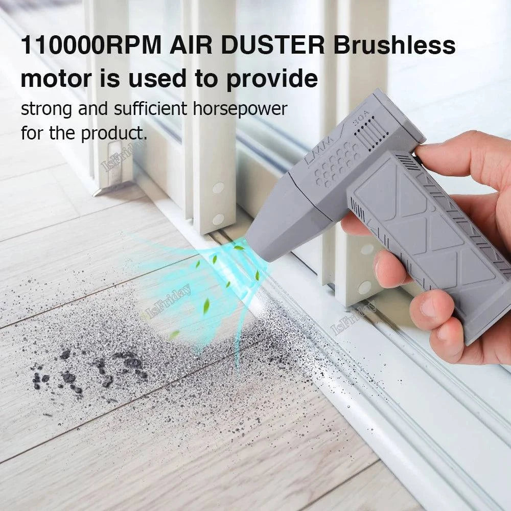 Powerful Mini Turbo Jet Fan: 110,000 RPM, 45m/s Wind Speed, Brushless Motor, Handheld Duct Fan for High-Performance Cyclone Turbo Electric Blowing - Growtochoice LLC