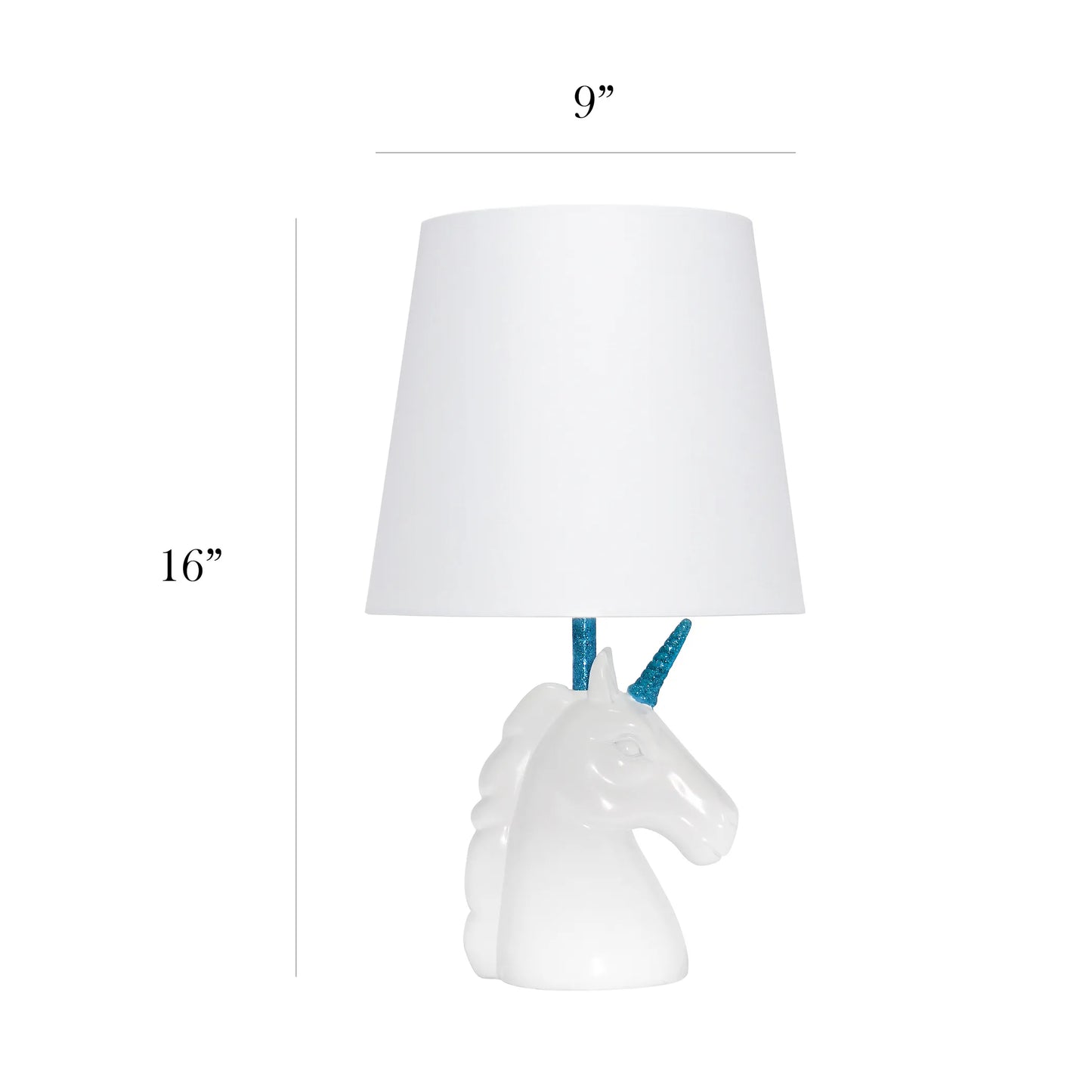 "Enchanting Sparkling Unicorn Table Lamp by Simple Designs - Magical Kids Room Lighting" - Growtochoice LLC