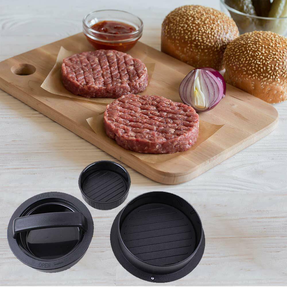 Burger Press Stuffed Patty Maker Mold Slider EASY Homemade Hamburger Making Tool - Growtochoice LLC