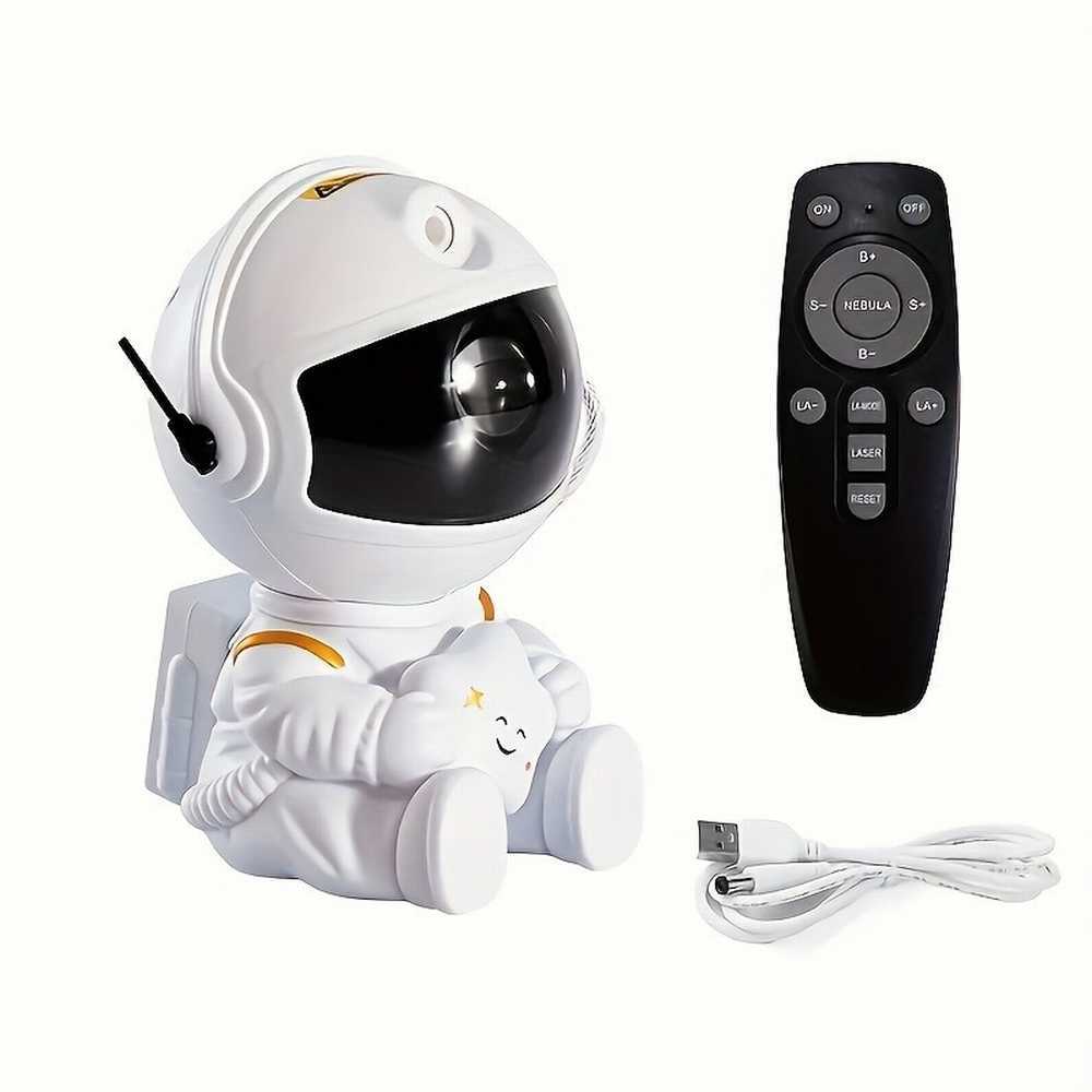 Astronaut Galaxy Projector, Star Projector Galaxy Night Light - Astronaut Light Projector, Starry Nebula Ceiling LED Lamp with Remote Control, - Growtochoice LLC