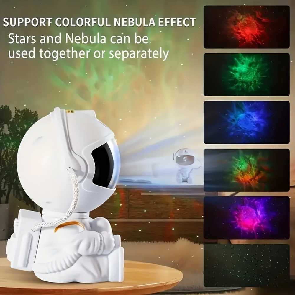 Astronaut Galaxy Projector, Star Projector Galaxy Night Light - Astronaut Light Projector, Starry Nebula Ceiling LED Lamp with Remote Control, - Growtochoice LLC