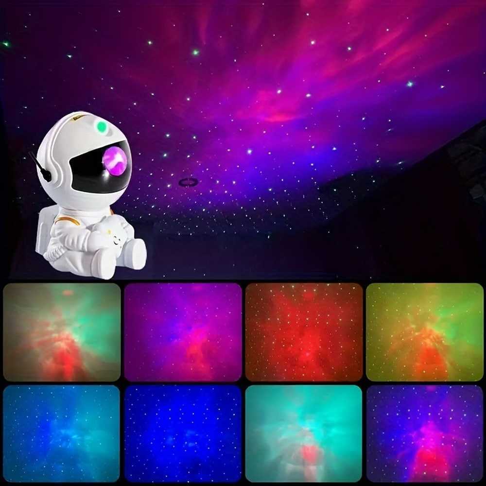 Astronaut Galaxy Projector, Star Projector Galaxy Night Light - Astronaut Light Projector, Starry Nebula Ceiling LED Lamp with Remote Control, - Growtochoice LLC