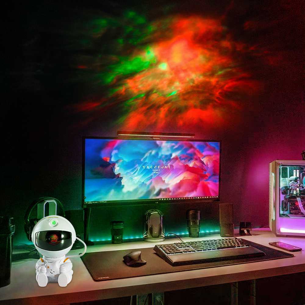Astronaut Galaxy Projector, Star Projector Galaxy Night Light - Astronaut Light Projector, Starry Nebula Ceiling LED Lamp with Remote Control, - Growtochoice LLC