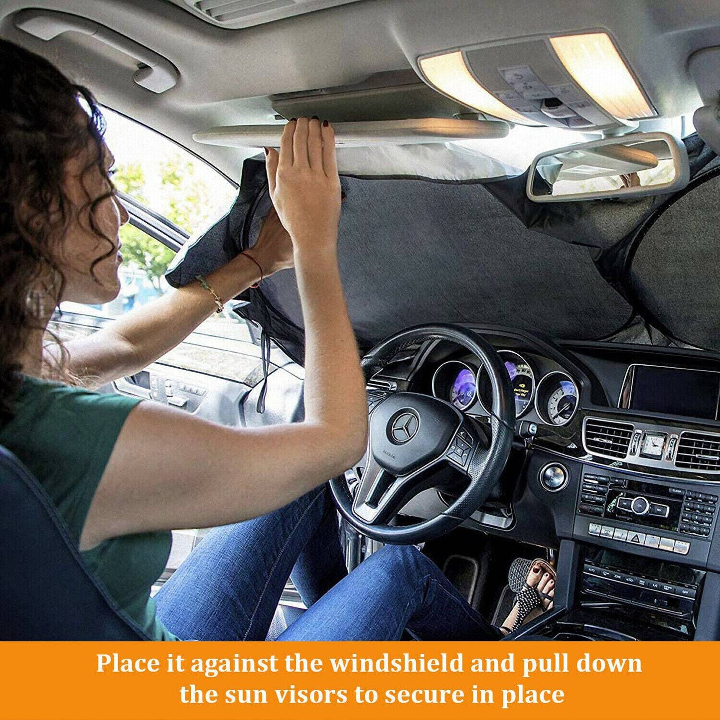 Foldable Car Front Rear Window Windshield Sun Shade Shield Cover Visor UV Block - Growtochoice LLC