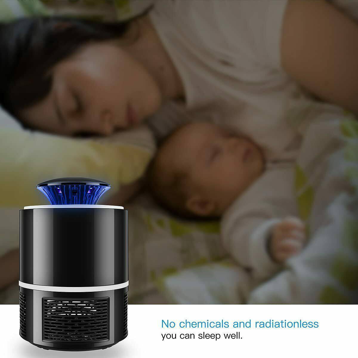 Electric UV Mosquito Killer Lamp Outdoor Indoor Fly Bug Insect Zapper Trap USB - Growtochoice LLC