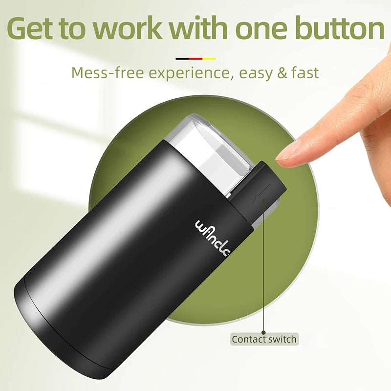 "200W High-Power Coffee Grinder, Multifunctional 220V/120V" - Growtochoice LLC