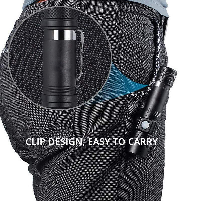 High-Power LED Flashlight, Zoomable & Waterproof with 4 Modes - Growtochoice LLC