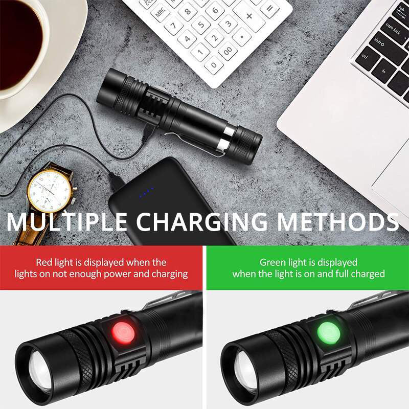 High-Power LED Flashlight, Zoomable & Waterproof with 4 Modes - Growtochoice LLC
