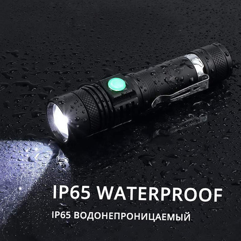 High-Power LED Flashlight, Zoomable & Waterproof with 4 Modes - Growtochoice LLC