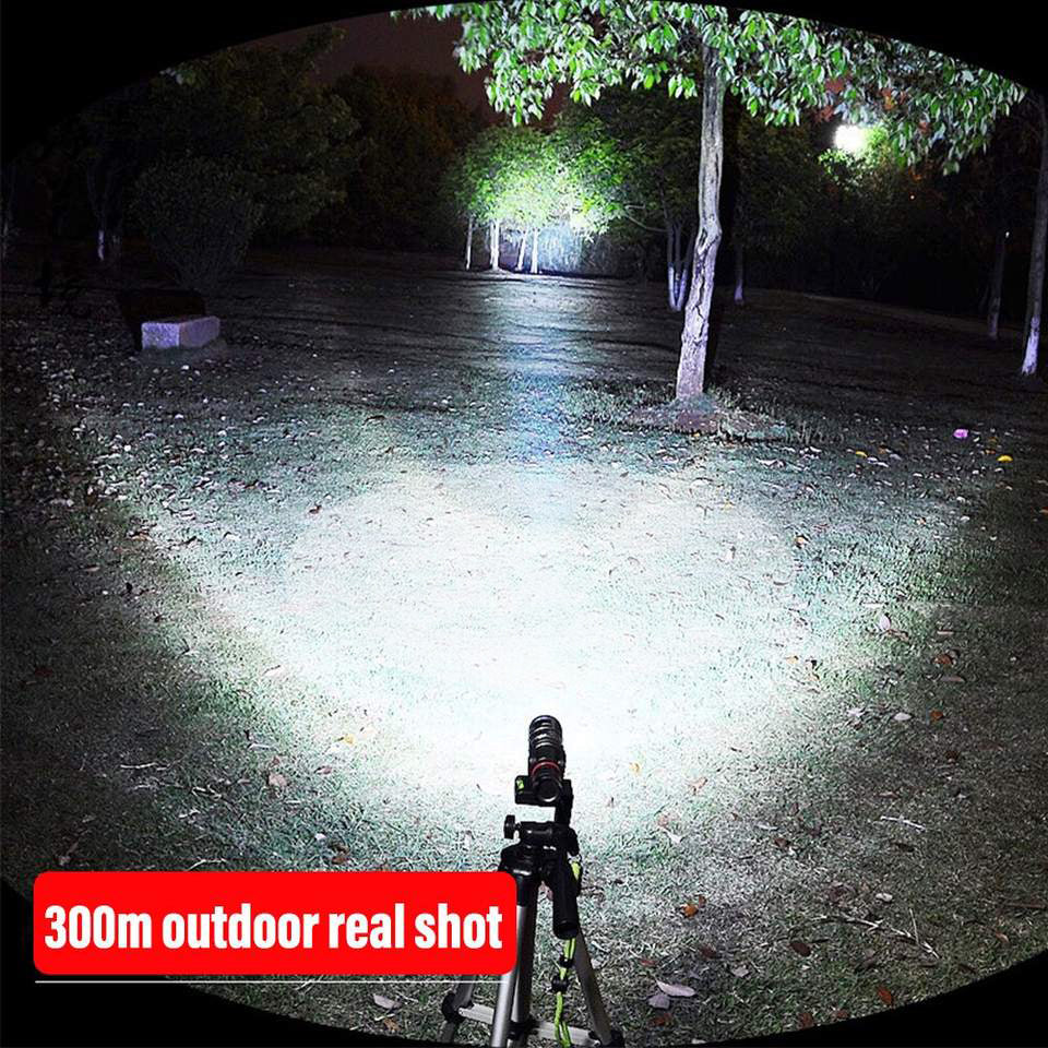 High-Power LED Flashlight, Zoomable & Waterproof with 4 Modes - Growtochoice LLC