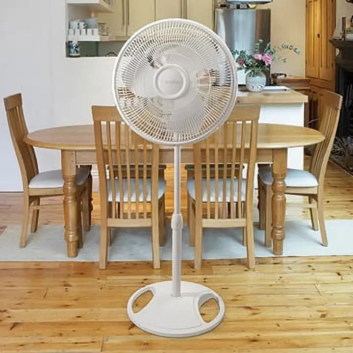 Maximize Comfort with the Lasko 16" Oscillating Adjustable Pedestal Fan, 3-Speeds, S16500 - Growtochoice LLC