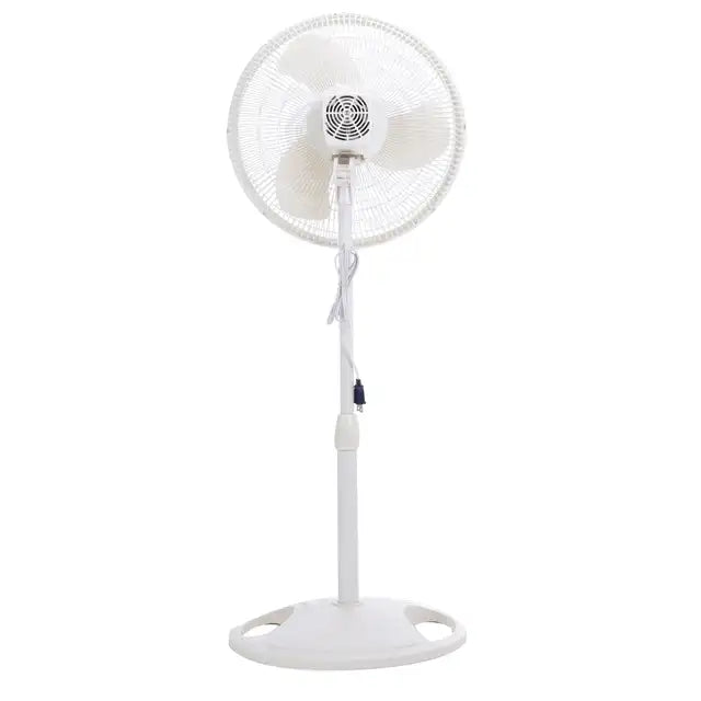 Maximize Comfort with the Lasko 16" Oscillating Adjustable Pedestal Fan, 3-Speeds, S16500 - Growtochoice LLC