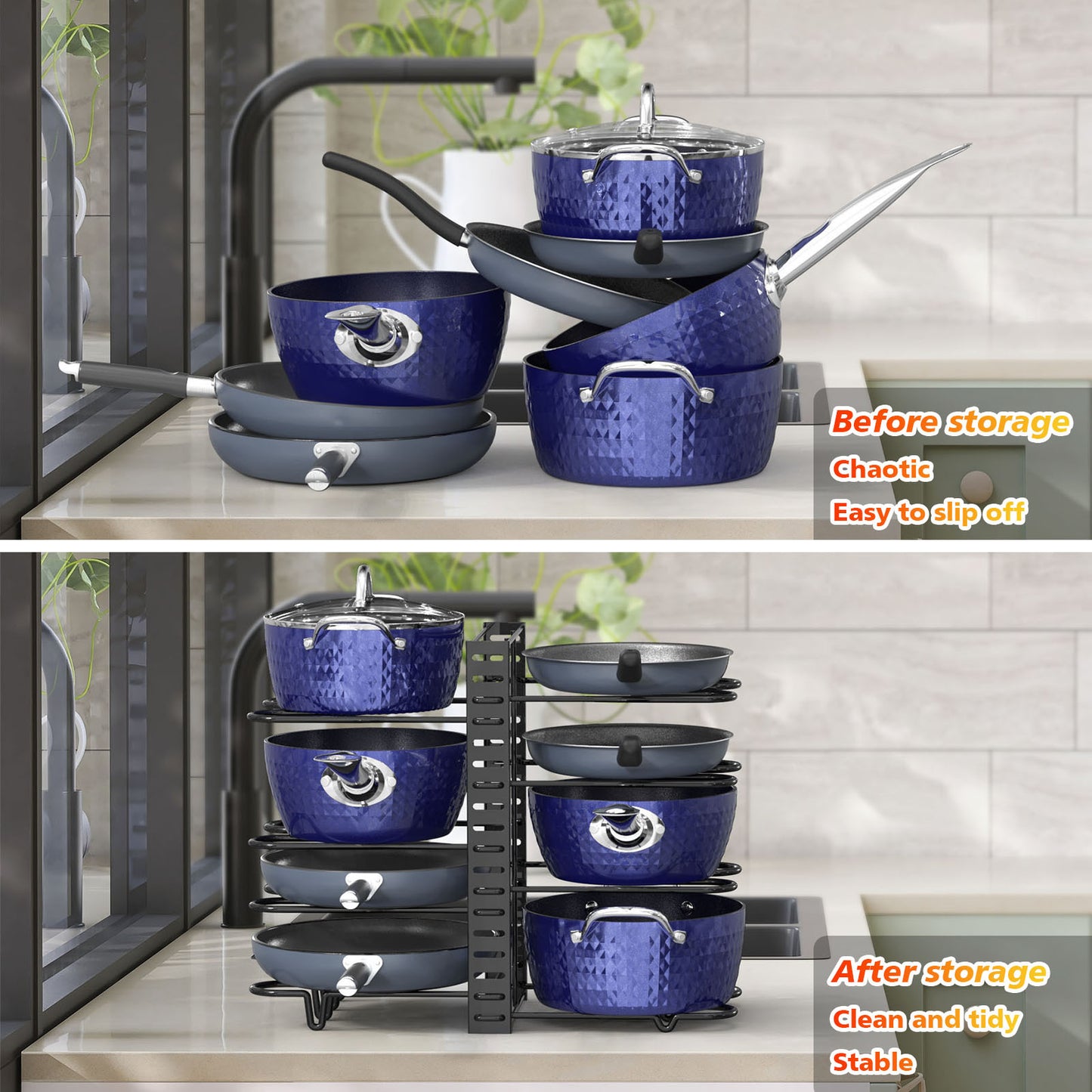Pot And Pan Organizer - Growtochoice LLC