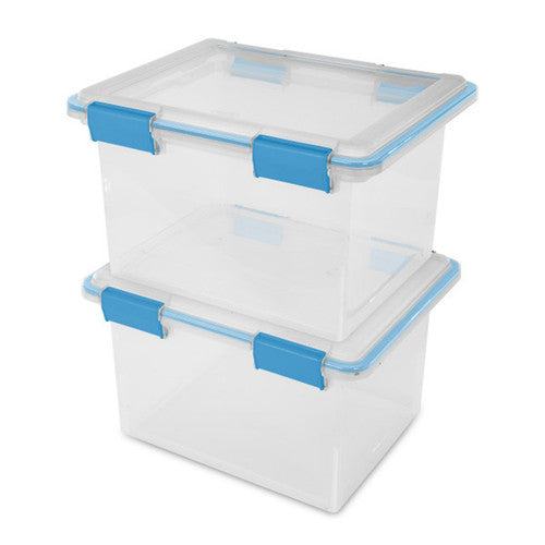 Sterilite 32 Qt Storage Container Totes with Latching Lids
