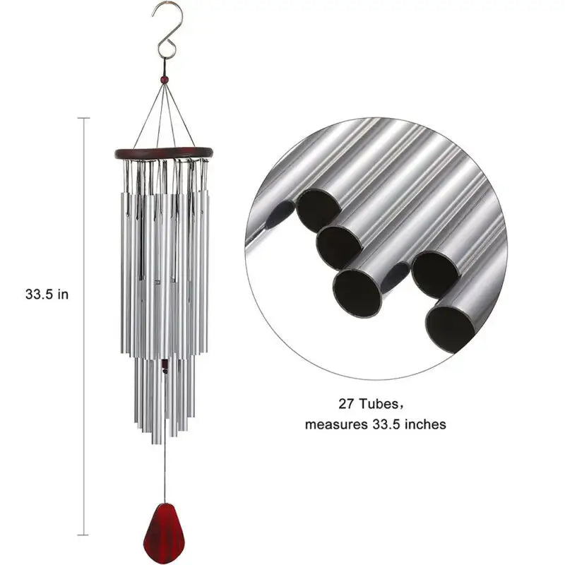 Large 27 Tubes Windchime Chapel Bells Wind Chimes - Growtochoice LLC