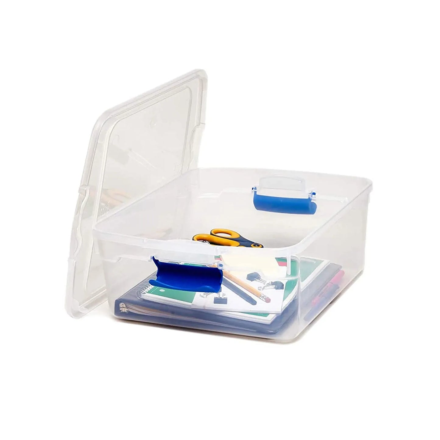 Homz 15.5 Qt Clear Stackable Storage Containers with Secure Lids, 4-Pack - Growtochoice LLC