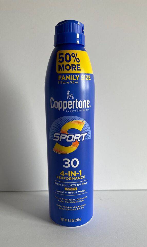 COPPERTONE SET OF 3 SPF 30 SPORT 4-IN-1 SUNSCREEN SPRAY 8.3 OZ EACH - Growtochoice LLC