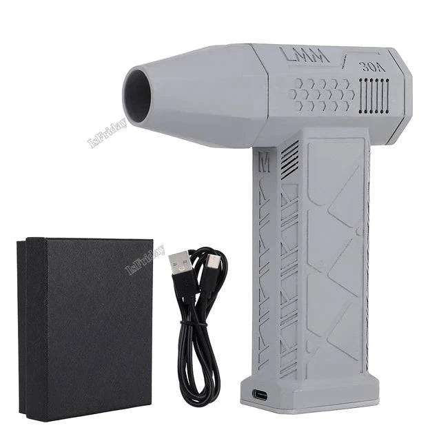 Powerful Mini Turbo Jet Fan: 110,000 RPM, 45m/s Wind Speed, Brushless Motor, Handheld Duct Fan for High-Performance Cyclone Turbo Electric Blowing - Growtochoice LLC
