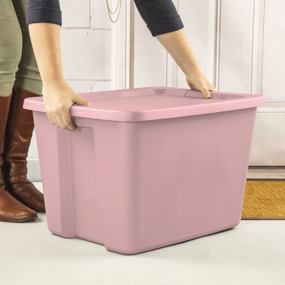 18 Gallon Tote Box Plastic, Set of 8 storage box closet organizer organizer box - Growtochoice LLC