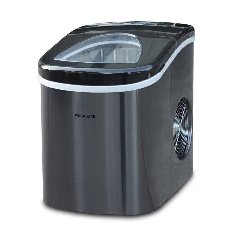 26 lb. Countertop Ice Maker, Black/ Stainless Steel - Growtochoice LLC
