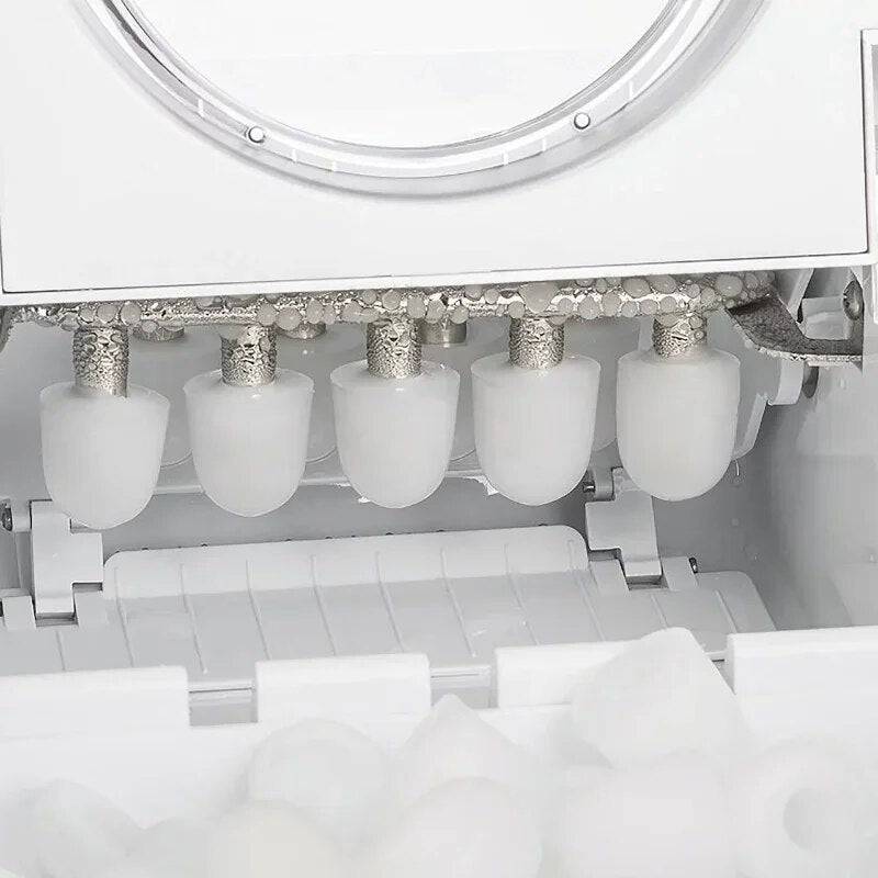 26 lb. Countertop Ice Maker, Black/ Stainless Steel - Growtochoice LLC