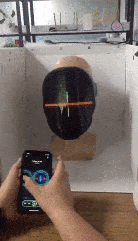 Full LED Face Mask for Halloween - Growtochoice LLC