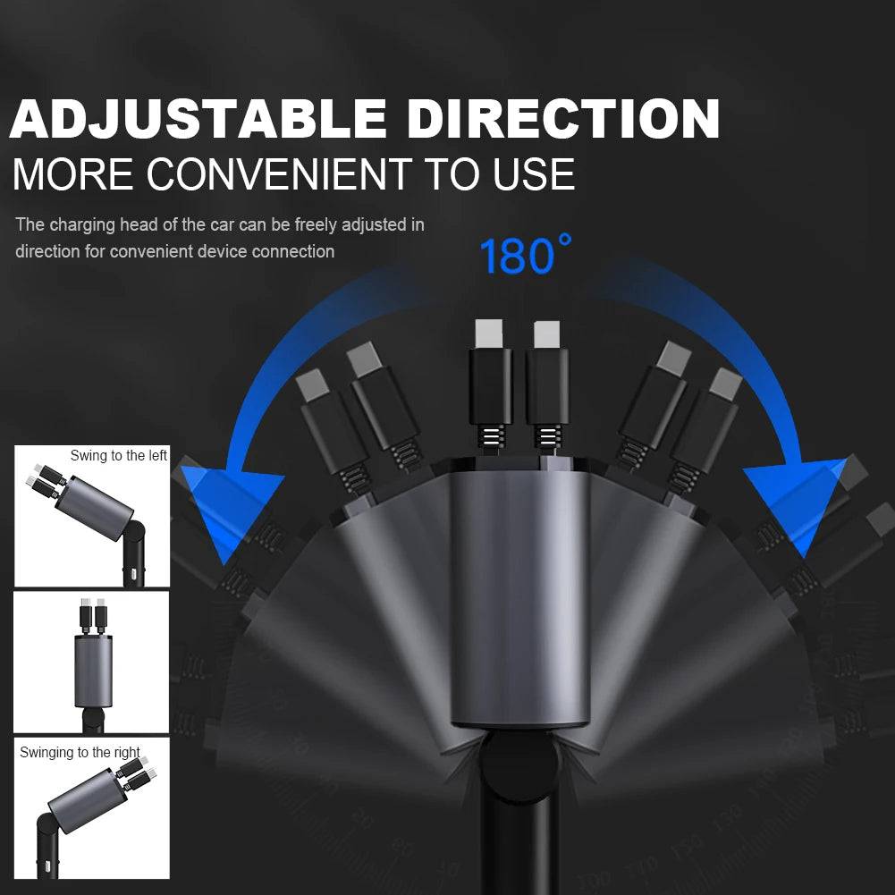 Retractable Car Charger - Growtochoice LLC