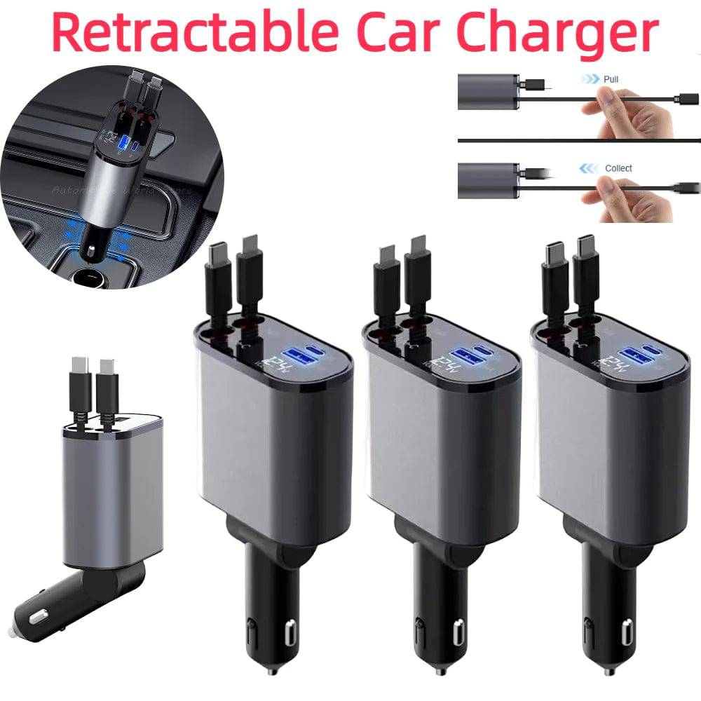 Retractable Car Charger - Growtochoice LLC