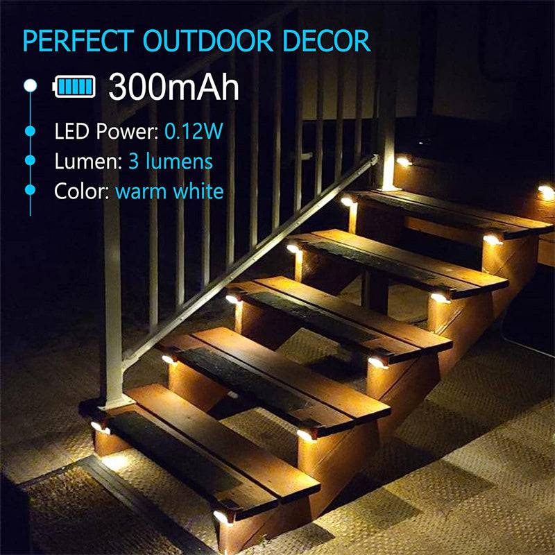 Solar Powered LED Step Lights - Growtochoice LLC