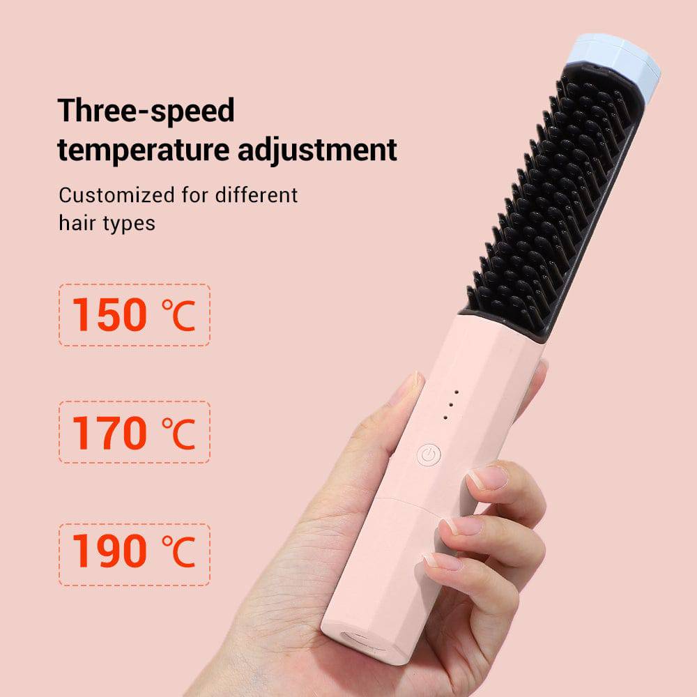 2 in 1 Wireless Curler & Straightener - Growtochoice LLC