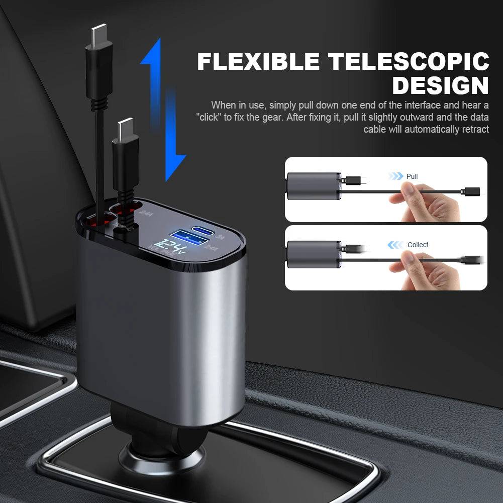 Retractable Car Charger - Growtochoice LLC