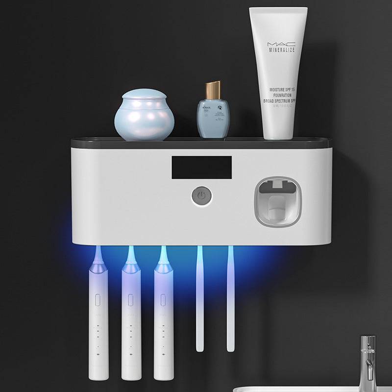 Wall-mounted Toothbrush Storage with UV - Growtochoice LLC