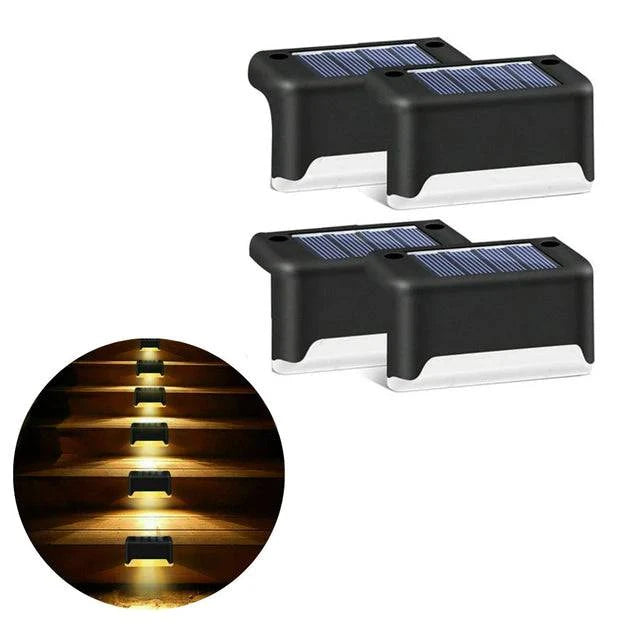 Solar Powered LED Step Lights - Growtochoice LLC