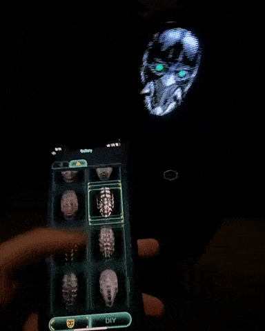 Full LED Face Mask for Halloween - Growtochoice LLC