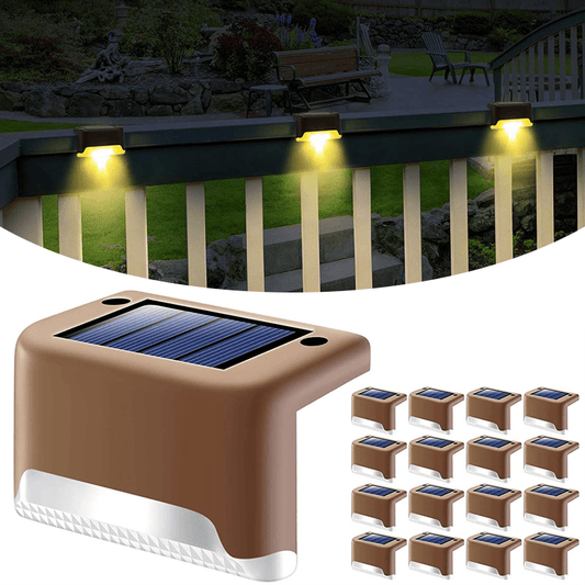 Solar Powered LED Step Lights - Growtochoice LLC