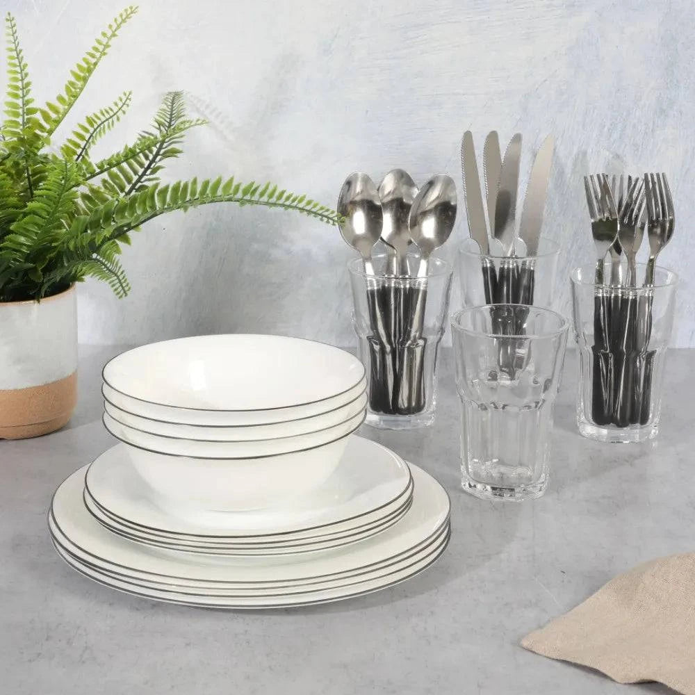 71-Piece Stainless Steel Silver Cookware Combo Set - Growtochoice LLC