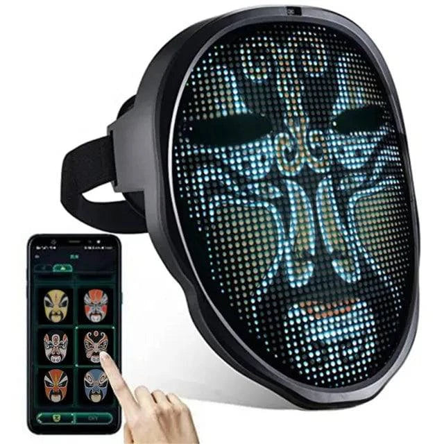 Full LED Face Mask for Halloween - Growtochoice LLC