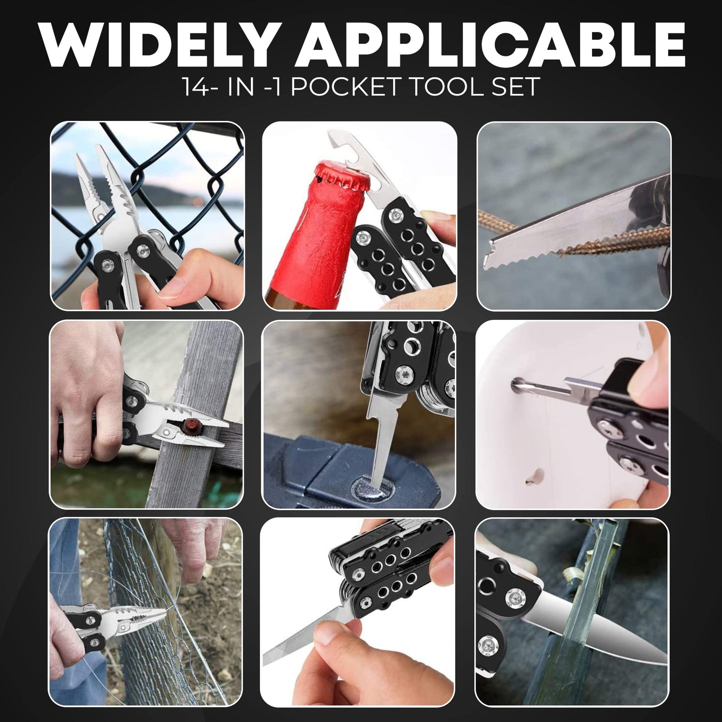 14-In-1 Multitool Pliers
