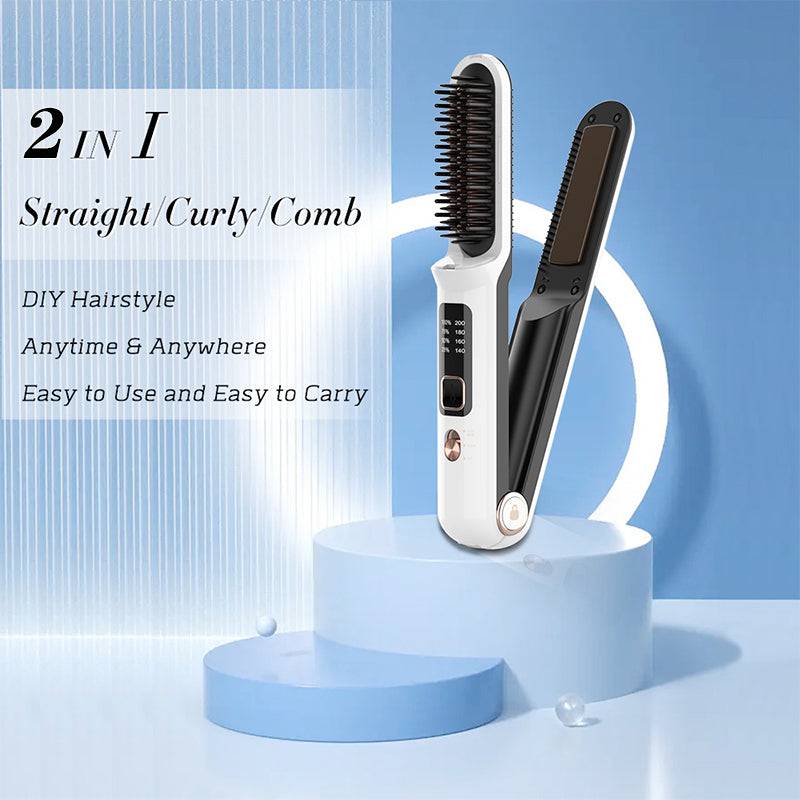 Wireless Professional Hair Straightener & Comb - Growtochoice LLC