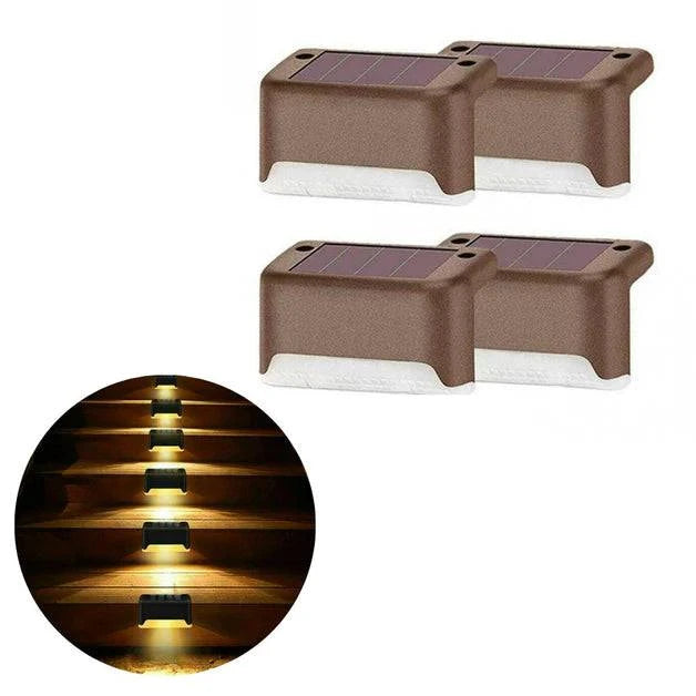 Solar Powered LED Step Lights - Growtochoice LLC