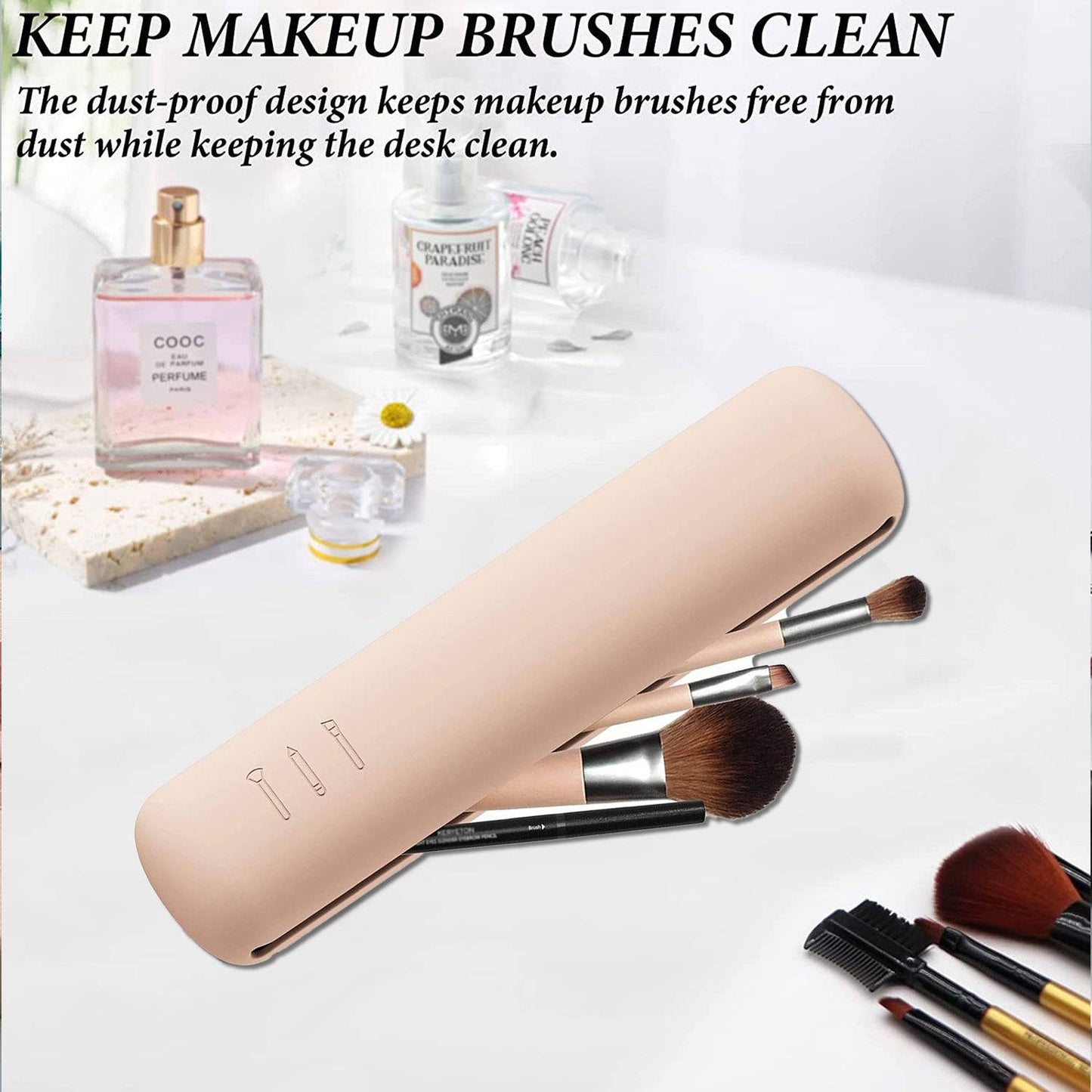 Silicone Makeup Brush Waterproof Storage - Growtochoice LLC