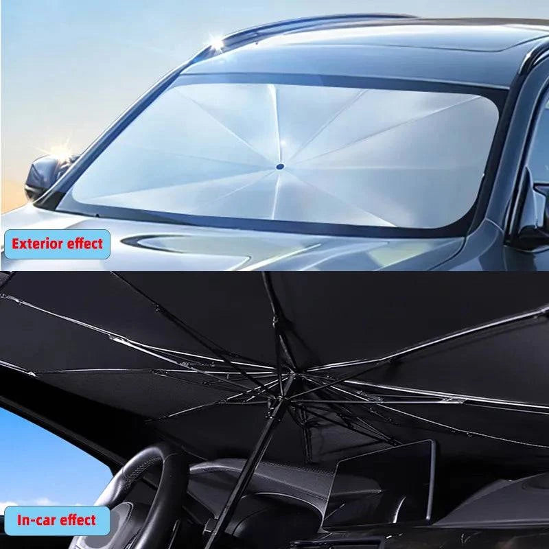 Car Sunshade Umbrella Car Sun Shade Protector Parasol Summer Sun Interior Windshield Protection Accessories For Auto Shading - Growtochoice LLC