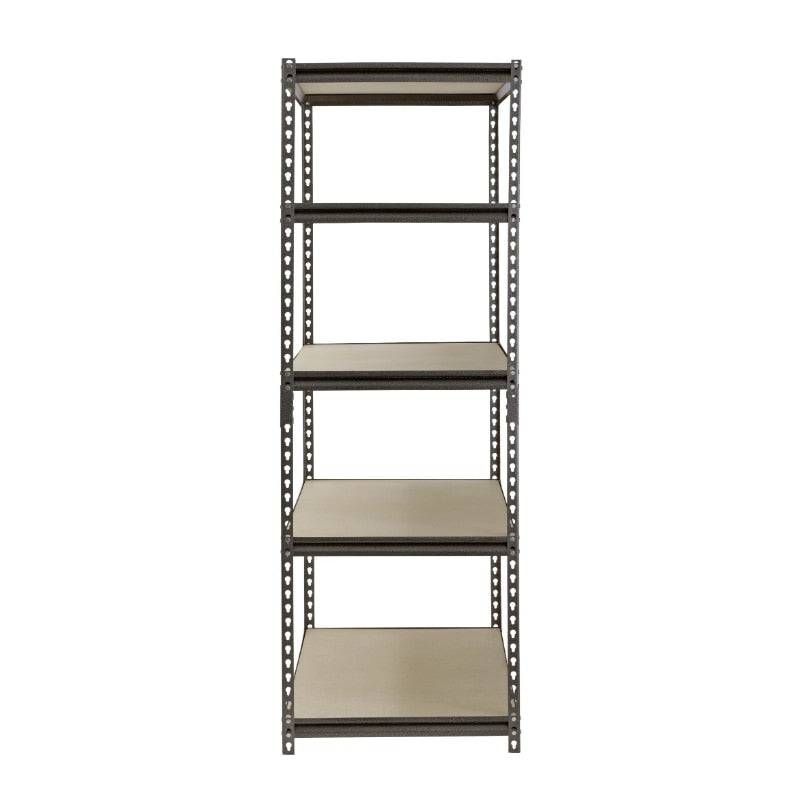 Muscle Rack 48"W x 24"D x 72"H 5-Shelf Steel Freestanding Shelves, Silver-Vein shelves storage organizer shelf - Growtochoice LLC